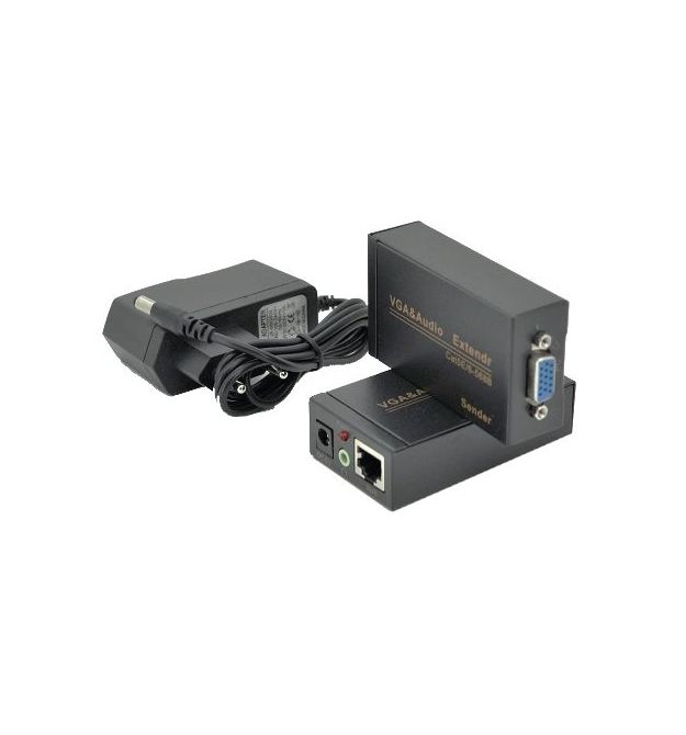 Активный удлинитель VGA сигнала Cat5e / 6e 100м 1080P