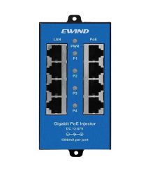 Инжектор PoE 4-портовый Ewind EW-PSE304CG