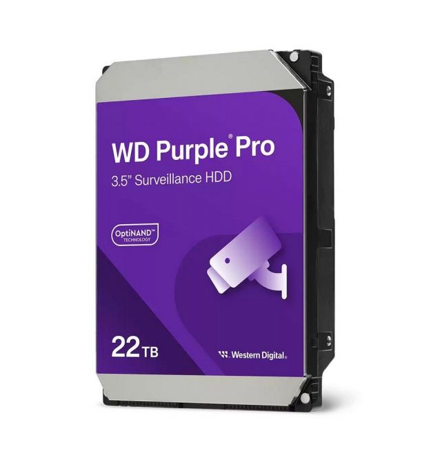 Жорсткий диск 22TB Western Digital WD Purple Pro WD221PURP для відеоспостереження з AI