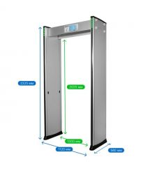 Арочний металодетектор Trinix TRX-900AMD, 18 зон детекції, ширина проходу 1м