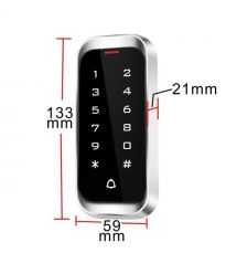 Клавіатура з контролером і зчитувачем EM-Marine, HID та Mifare Trinix TRK-1107EHMW водонепроникна