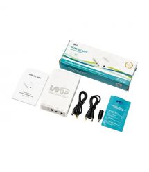 Джерело безперебійного живлення Mini UPS WGP UPS103C 16000mAh 5V-12V-12V, Li-ion 4*4Ah, для роутера і медіаконвертера