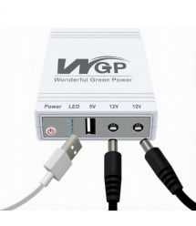 Джерело безперебійного живлення Mini UPS WGP UPS103A 10400mAh 5V-12V-12V, Li-ion 4*2.6Ah, для роутера і медіаконвертера