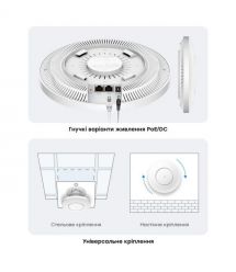 Точка доступу WiFi 7 2.5G Cudy AP3600 з підтримкою Mesh дводіапазонна BE3600