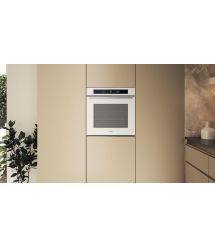 Whirlpool Духовой шкаф электрический, 73л, A+, дисплей, конвекция, пиролиз, телескопические направляющие, белый