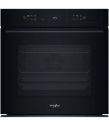 Whirlpool Духовой шкаф электрический, 73л, A+, дисплей, конвекция, пиролиз, телескопические направляющие, черный