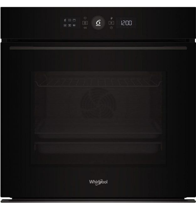 Whirlpool Духова шафа Whirlpool електрична, 73л, A+, дисплей, конвекція, телескопічні напрямні, чорний
