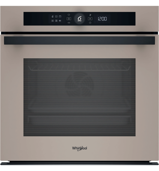 Whirlpool Духовой шкаф электрический, 73л, A+, дисплей, конвекция, телескопические направляющие, бежевый