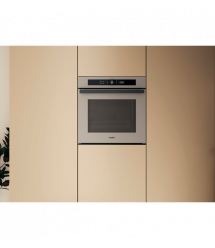 Whirlpool Духовой шкаф электрический, 73л, A+, дисплей, конвекция, телескопические направляющие, бежевый