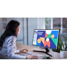 Samsung Монитор 27" S27D390 D-Sub, HDMI, VA, 100Hz, 4ms, CURVED