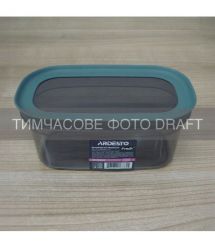 ARDESTO Контейнер для зберігання харчових продуктів ARDESTO Fresh 1л, пластик, прямокутна, сірий