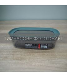 ARDESTO Контейнер для зберігання харчових продуктів ARDESTO Fresh 0.65л, пластик, прямокутна, сірий