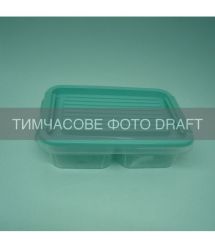 ARDESTO Контейнер двосекційний для зберігання харчових продуктів ARDESTO Fresh 2х0.25л, пластик, прямокутна, блакитний