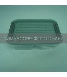 ARDESTO Контейнер двосекційний для зберігання харчових продуктів ARDESTO Fresh 2х0.25л, пластик, прямокутна, сірий