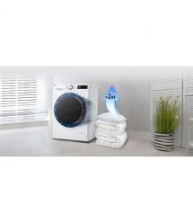 LG Стирально-сушильная машина фронтальная, 9(5)кг, 1200, А, 48см, дисплей, пар, инвертор, белый