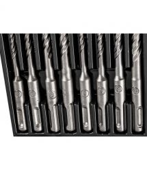 Graphite Набір свердел по бетону GRAPHITE SDS Plus 5x6x8х110мм, 5х6x8x10x160мм, кейс, 8шт