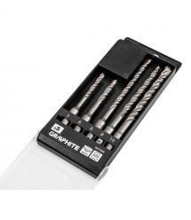 Graphite Набір свердел по бетону GRAPHITE SDS Plus 5x6x110мм, 6x8x10x160мм, кейс, 5шт