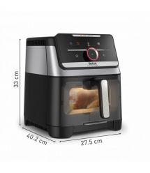 Tefal Tefal air fryer Easy Fry Silence XXL Smart Vision, 1800W, bowl-7l, sensor control, plastic, black