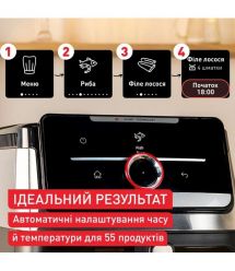 Tefal Tefal air fryer Easy Fry Silence XXL Smart Vision, 1800W, bowl-7l, sensor control, plastic, black