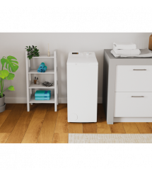 Indesit Стиральная машина вертикальная, 6кг, 1000, C, 60см, дисплей, белый