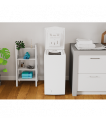 Indesit Стиральная машина вертикальная, 6кг, 1000, C, 60см, дисплей, белый
