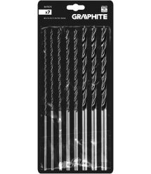 Graphite Набір свердел по дереву GRAPHITE подовжене 4-8,10,12х300мм 7шт