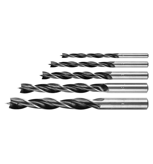 Graphite Набір свердел по дереву GRAPHITE спіральне 4-6,8,10мм 5шт