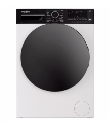 Whirlpool Стиральная машина фронтальная, 8кг, 1400, C, 55см, дисплей, пар, инвертор, люк черный, белый