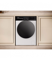 Whirlpool Стиральная машина фронтальная, 8кг, 1400, C, 55см, дисплей, пар, инвертор, люк черный, белый