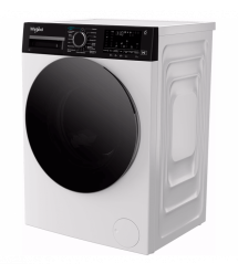 Whirlpool Стиральная машина фронтальная, 8кг, 1400, C, 55см, дисплей, пар, инвертор, люк черный, белый