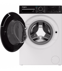 Whirlpool Стиральная машина фронтальная, 8кг, 1400, C, 55см, дисплей, пар, инвертор, люк черный, белый
