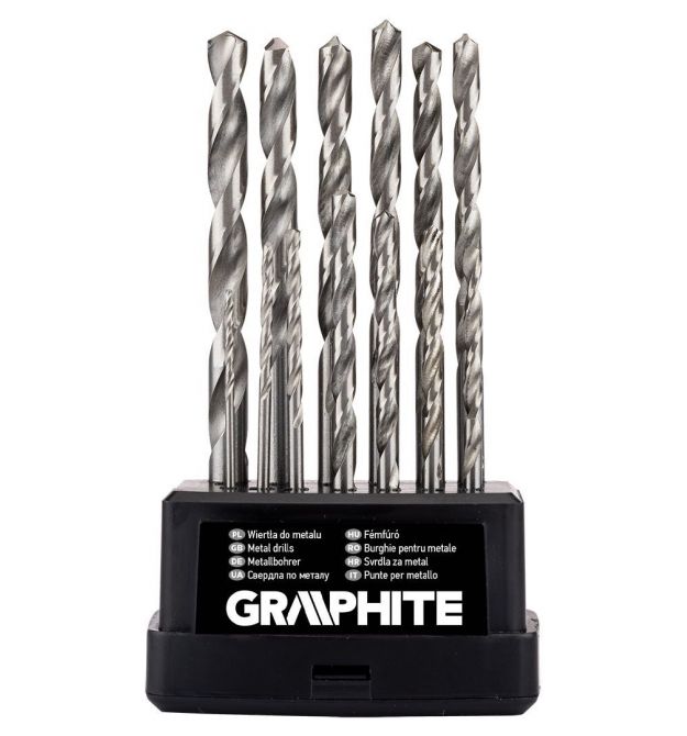 Graphite Набір свердел по металу GRAPHITE HSS HSS-G 1.5-6.5мм кейс 13шт