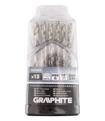 Graphite Набір свердел по металу GRAPHITE HSS HSS-G 1.5-6.5мм кейс 13шт