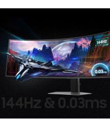 Samsung Монитор 48.7"Odyssey G9 49DG910 HDMI, DP, USB, USB-C, OLED, 5120x1440, 32:9, 144Hz, 0.3ms, CURVED