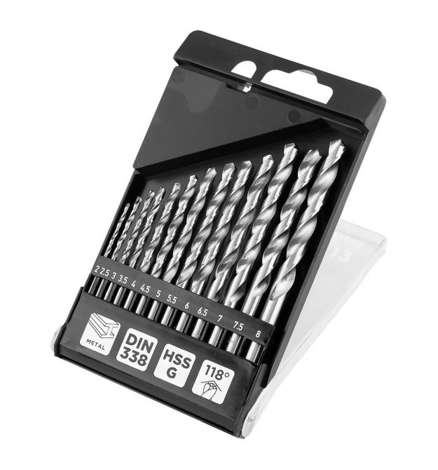 Graphite Набір свердел по металу GRAPHITE HSS HSS-G 2-8мм кейс 13шт