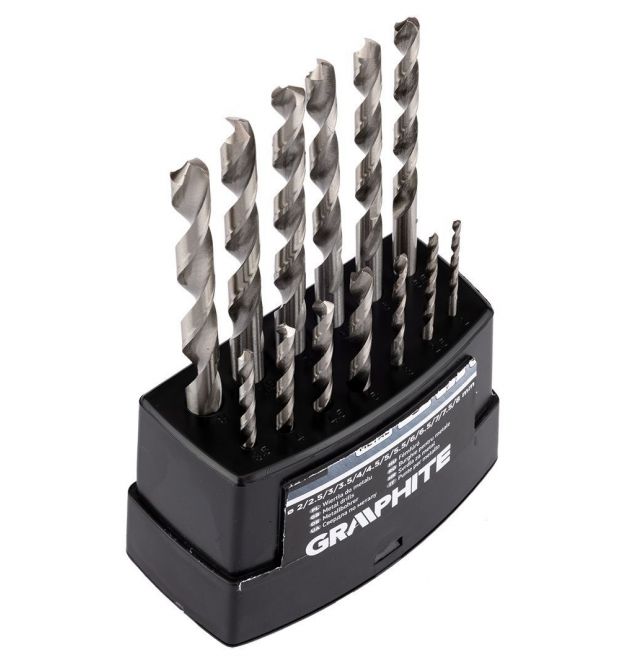 Graphite Набір свердел по металу GRAPHITE HSS HSS-G 2-8мм кейс 13шт