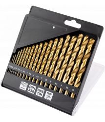 Graphite Набір свердел по металу GRAPHITE HSS TiN 1-10мм кейс 19шт