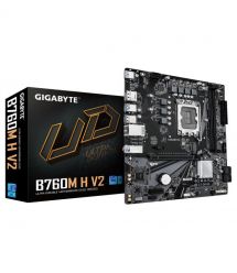 Gigabyte Материнская плата B760M H V2 s1700 B760 2xDDR4 M.2 HDMI DP mATX