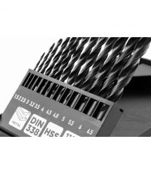 Graphite Набір свердел по металу GRAPHITE HSS зі швидкорізальної сталі HSS 1.5-6.5мм кейс 13шт