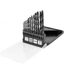 Graphite Набір свердел по металу GRAPHITEHSS зі швидкорізальної сталі HSS 2-8мм кейс 13шт