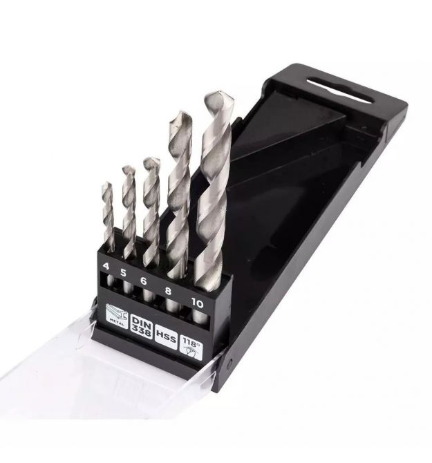 Graphite Набір свердел по металу GRAPHITE HSS зі швидкорізальної сталі HSS 4-10мм кейс 5шт