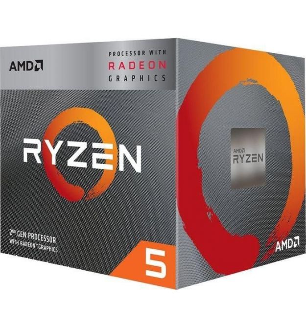 AMD Центральний процесор AMD Ryzen 5 3400G 4C/8T 3.7/4.2GHz Boost 4Mb Radeon RX Vega 11 GPU Picasso AM4 65W Box