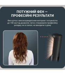 Rowenta Rowenta hair dryer brush Air Shape, 1300W, 3 modes, ioniz-i, cold blowing, ceramics, black