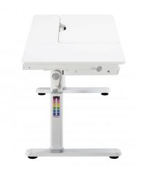 2E Стіл комп'ютерний 2E CE301K-MECHANIC, регулювання висоти, механіка, 54/76х120x60см, білий