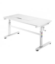 2E Стіл комп'ютерний 2E CE301K-MECHANIC, регулювання висоти, механіка, 54/76х120x60см, білий
