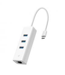 TP-Link Сетевой адаптер UE330С 1xGE, 3xUSB3.0, USB-С