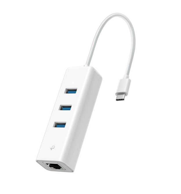 TP-Link Сетевой адаптер UE330С 1xGE, 3xUSB3.0, USB-С