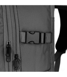 2E Рюкзак дорожній 2Е Trek, Cabin size, поліестр, EXP, 17/23л, з відсіком для ноутбука 16", сірий