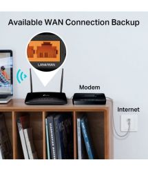 TP-Link Маршрутизатор Archer MR202 AC750, 4G/LTE, 3xFE LAN, 1xFE LAN/WAN, MESH