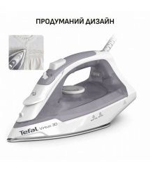 Tefal Tefal iron Virtuo, 2000W, 240ml, steam boost -120g, constant steam - 27g, ceramic soleplate, white and violet